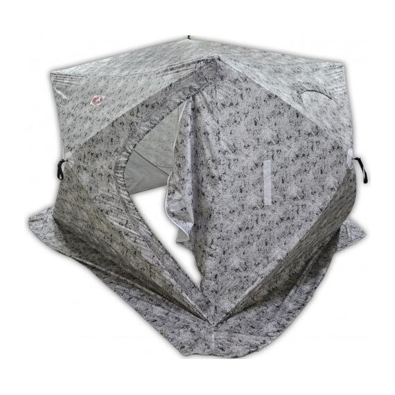 Зимняя палатка Медведь Куб 4 Лонг Люкс утеплённая (3-сл), фото , изображение 2