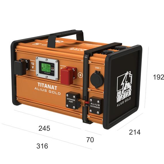 Аккумулятор литиевый Titanat 12V 105Ah LiFePO4 ALIUS GOLD, фото , изображение 5