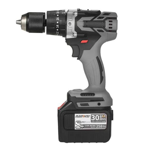 Шуруповерт бесщеточный для ледобура с двумя аккумуляторами NANWEI, фото , изображение 4