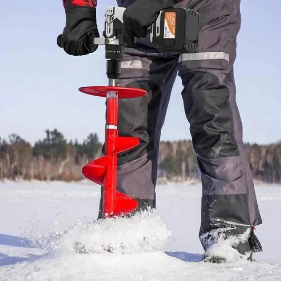 Шуруповерт бесщеточный для ледобура с двумя аккумуляторами NANWEI, фото , изображение 2