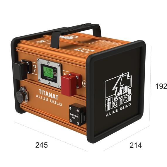Аккумулятор литиевый Titanat 12V 105Ah LiFePO4 ALIUS GOLD, фото , изображение 3