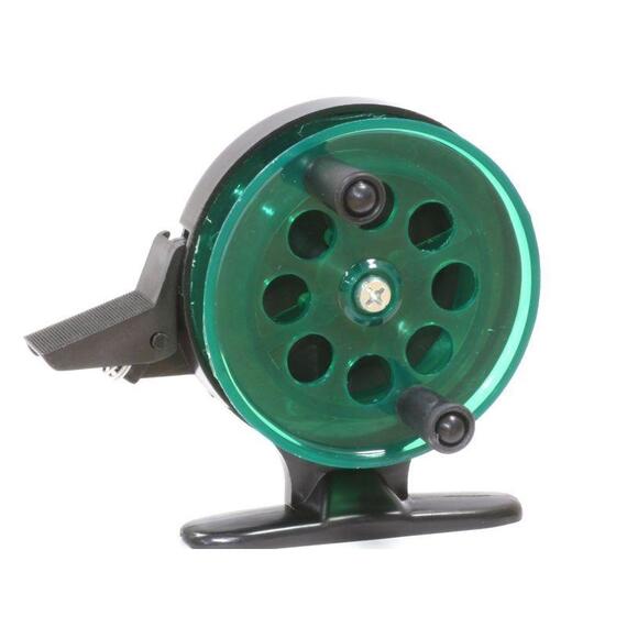 Катушка проводочная ТРИ КИТА поликарбонат КП-65 зелёная, фото 