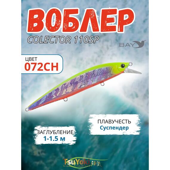 Воблер TsuYoki COLECTOR 110SP 072CH, фото 