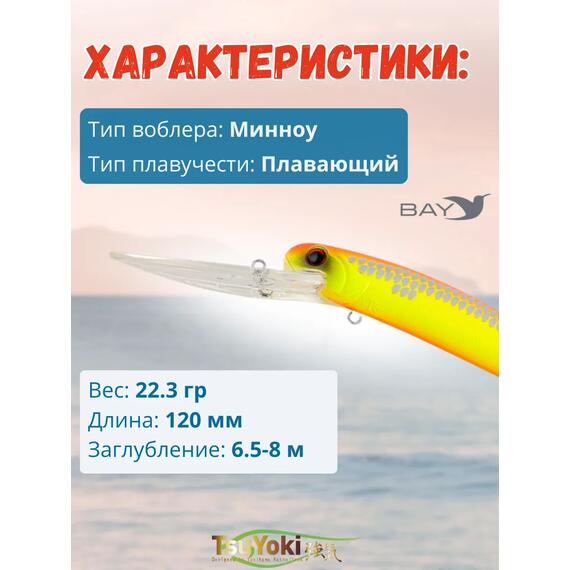 Воблер TsuYoki MAGO 120F XX-001, Цвет: XX-001, Вес воблера (г): 23, Длина воблера (мм): 120, фото , изображение 2