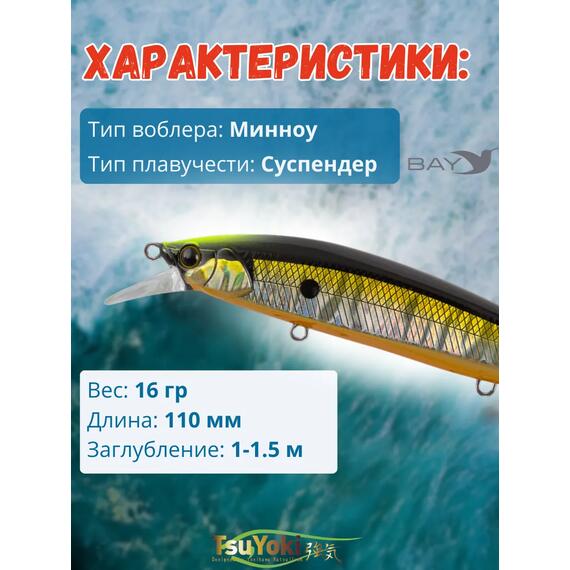 Воблер TsuYoki COLECTOR 110SP E110, фото , изображение 2