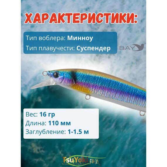 Воблер TsuYoki COLECTOR 110SP X002, фото , изображение 2