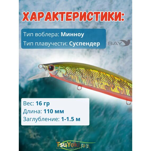 Воблер TsuYoki COLECTOR 110SP 435R, фото , изображение 2