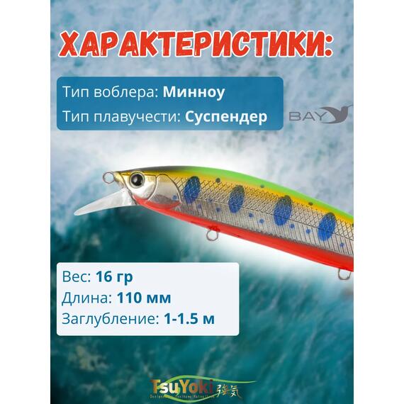 Воблер TsuYoki COLECTOR 110SP 063Z, фото , изображение 2