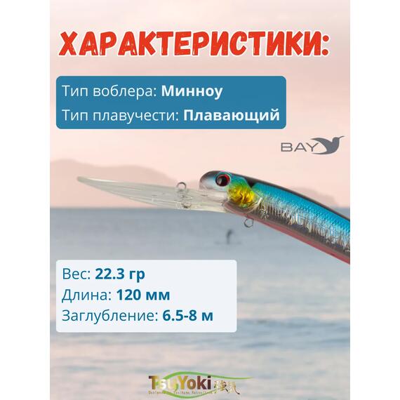 Воблер TsuYoki MAGO 120F 014R, Цвет: 014R, Вес воблера (г): 23, Длина воблера (мм): 120, фото , изображение 2