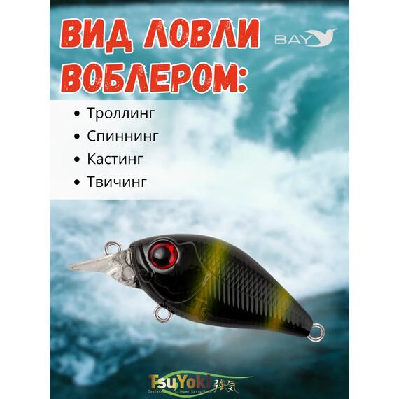 Воблер TsuYoki GAMBIT 35F 621, Цвет: 621, Вес воблера (г): 10, Длина воблера (мм): 35, фото , изображение 3