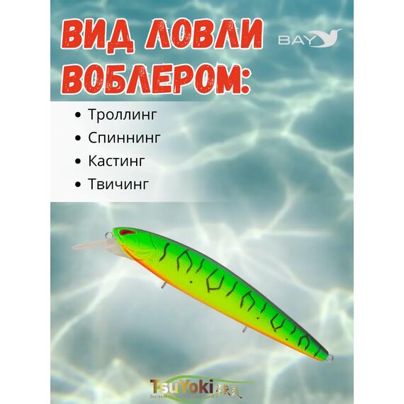 Воблер TsuYoki DIPLOMAT SR 110 SP 050Z, Цвет: 050Z, Вес воблера (г): 19, Длина воблера (мм): 110, фото , изображение 3