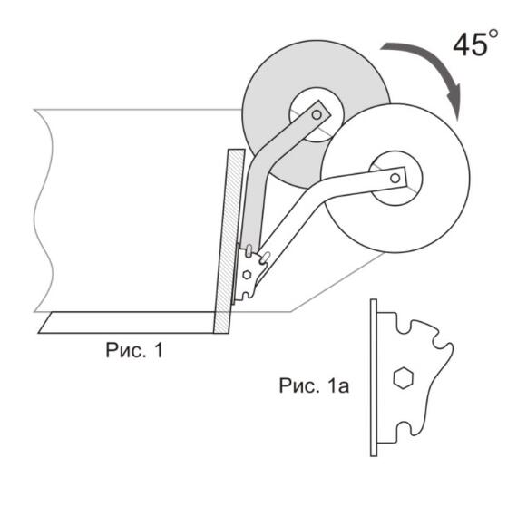 111KL Транцевые колеса перекидные КОМБО ЛАЙТ нержа. (Bay), фото , изображение 3