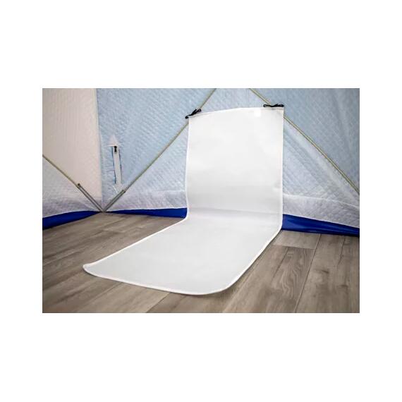 Палатка зимняя СТЭК КУБ 3Т трехслойная, дышащая с выводом под трубу (2.2х2.2х2.05м), фото , изображение 12