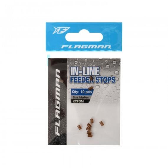 Стопор FLAGMAN Feeder Stops коричневый M 2.5x4мм 10шт, фото , изображение 2