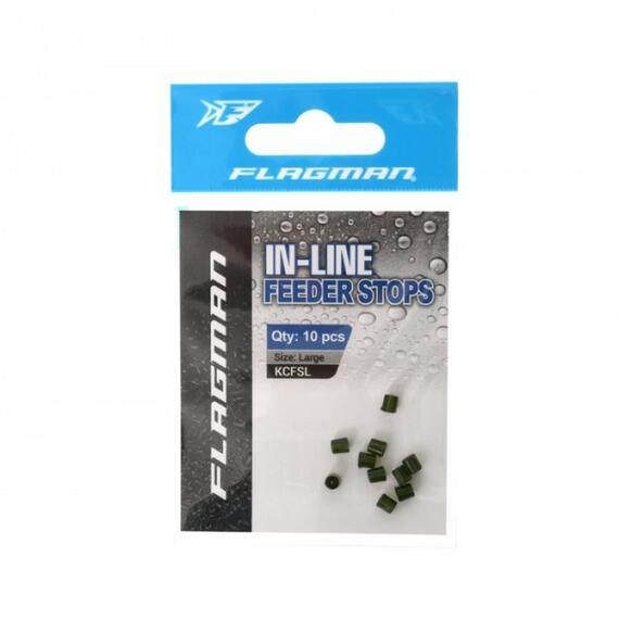 Стопор FLAGMAN Feeder Stops зеленый L 3.5x4мм 10шт, фото , изображение 2