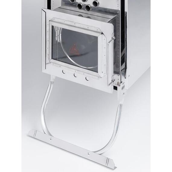 Печь-камин "ИНВЕНТ" средняя со встроенным теплообменником с вентилятором 610х300х470 (нерж.сталь 0,8 мм) со стационарными экранами + короб для камней, фото , изображение 13