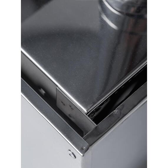 Печь-камин "ИНВЕНТ" малая 440х280х340 (нерж.сталь 0,8 мм) со стационарными экранами + короб для камней, фото , изображение 15