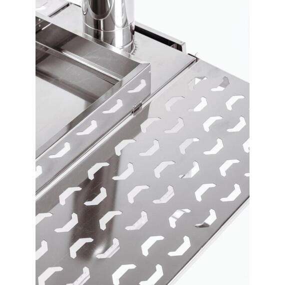 Печь-камин "ИНВЕНТ ПРО" малая 440х300х340 (нерж.сталь 0,8 мм) экраны-трансформеры толщиной 1 мм. + короб для камней, фото , изображение 7