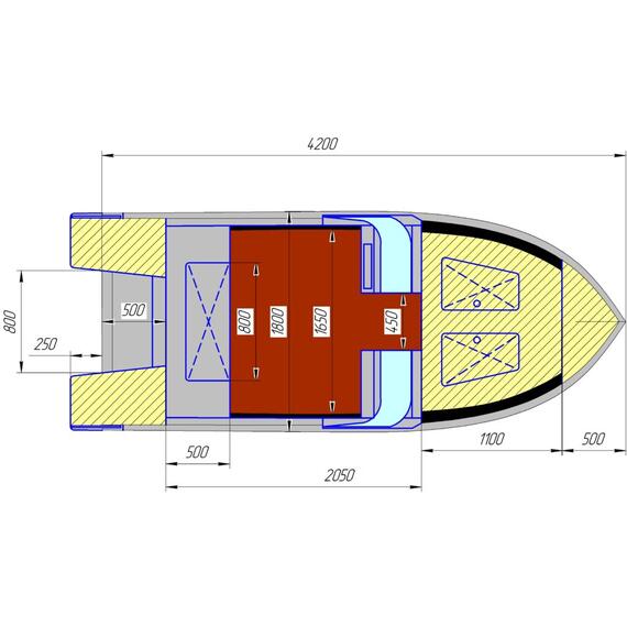 Алюминиевая лодка Lord River Rest 42, фото , изображение 8