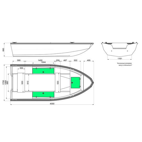 Алюминиевая лодка Windboat 4.0 Evo, фото , изображение 5
