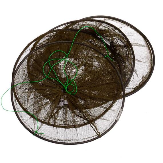 Садок для рыбы зеленый - 30 * 50cm - 3 кольца, фото , изображение 2