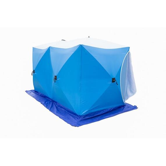 Палатка зимняя СТЭК КУБ 3 ДУБЛЬ трехслойная, дышащая (2.2х4.4х2.05 м)