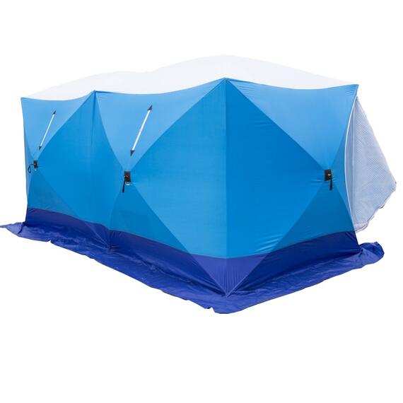 Палатка зимняя СТЭК КУБ 3 ДУБЛЬ трехслойная, дышащая (2.2х4.4х2.05 м)