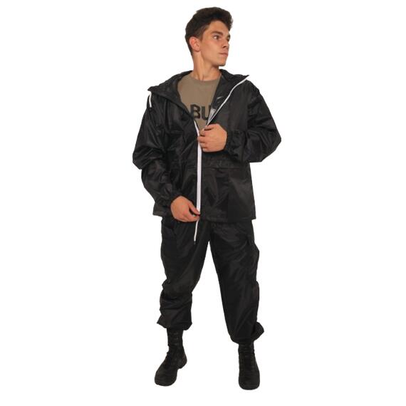 Костюм ветровлагозащитный XL черный, Цвет: черный, Размер: XL, фото , изображение 7