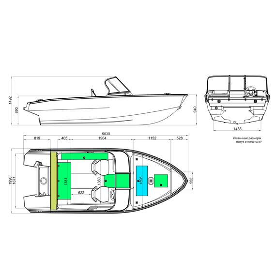 Алюминиевая лодка Windboat 4.6 DCX Рестайлинг, фото , изображение 2