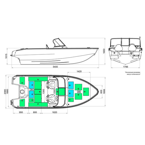 Алюминиевая лодка Windboat 4.9 EvoFish, фото , изображение 2
