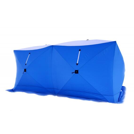 Палатка зимняя СТЭК КУБ 3 ДУБЛЬ трехслойная, дышащая (2.2х4.4х2.05 м)