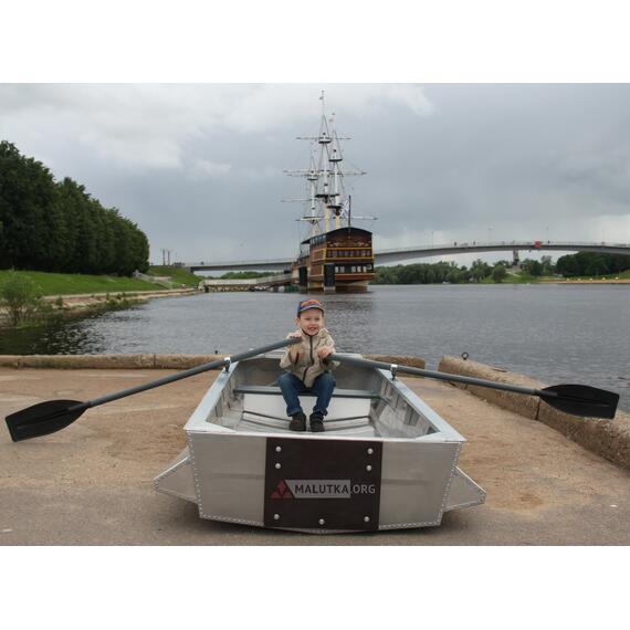 Алюминиевая лодка Малютка-Н 2.9 м, с транцем и булями, фото , изображение 6