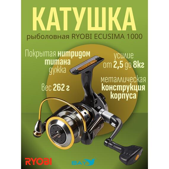 Катушка рыболовная RYOBI ECUSIMA 1000, фото 