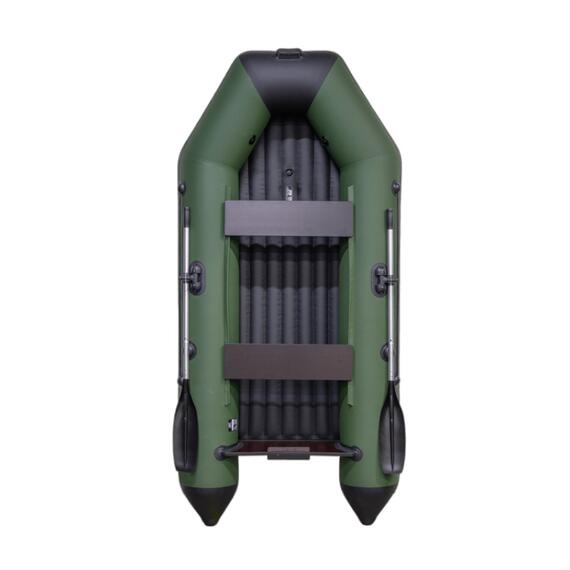 Надувная лодка Барс 3400 НДНД зеленый\черный, фото 