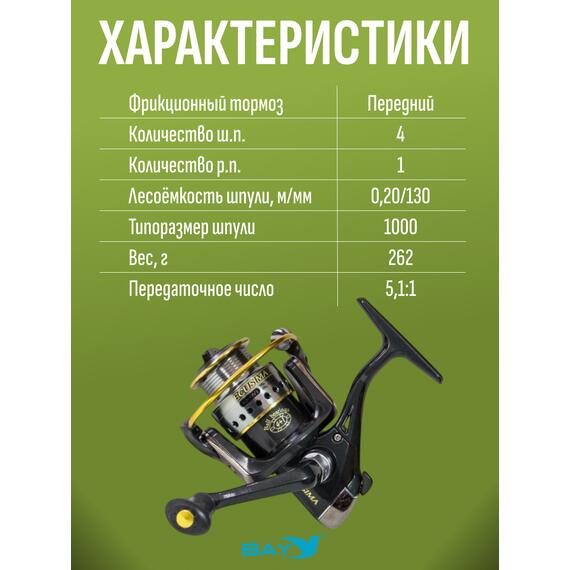 Катушка рыболовная RYOBI ECUSIMA 1000, фото , изображение 4