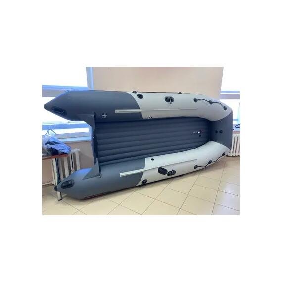 Надувная лодка Таймень RX 3700 НДНД светло-серый/графит, фото 