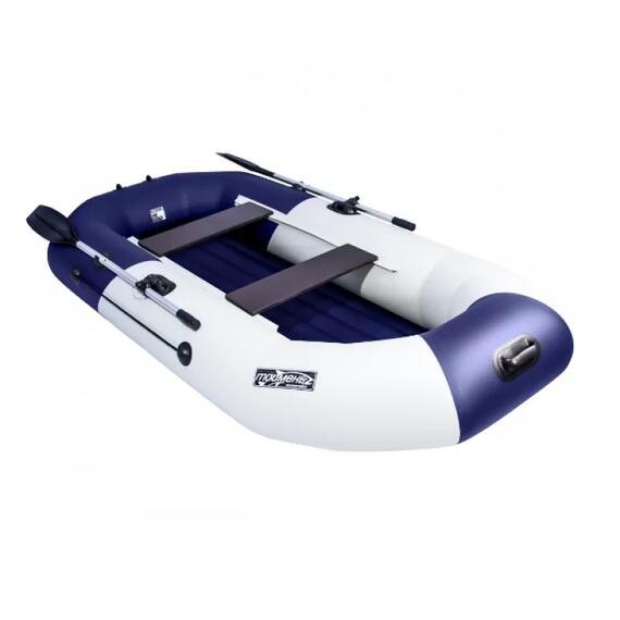 Надувная лодка Таймень NX 270 НД ТР светло-серый/синий, фото , изображение 4
