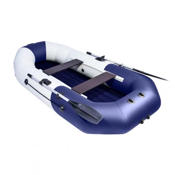 Надувная лодка Таймень NX 270 НД ТР светло-серый/синий, фото , изображение 3