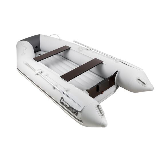 Надувная лодка Аква 3600 НДНД светло-серый/графит, фото , изображение 3