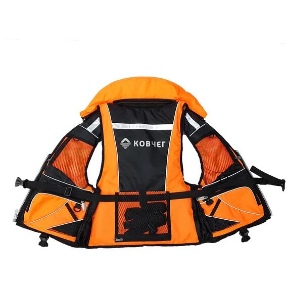 Жилет спасательный Ковчег Премиум S- M до 60 кг оранжевый, фото , изображение 3
