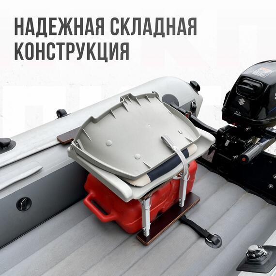 Кресло Кокпит Folding, светло-серый/синий, Цвет: светло-серый/синий, фото , изображение 4