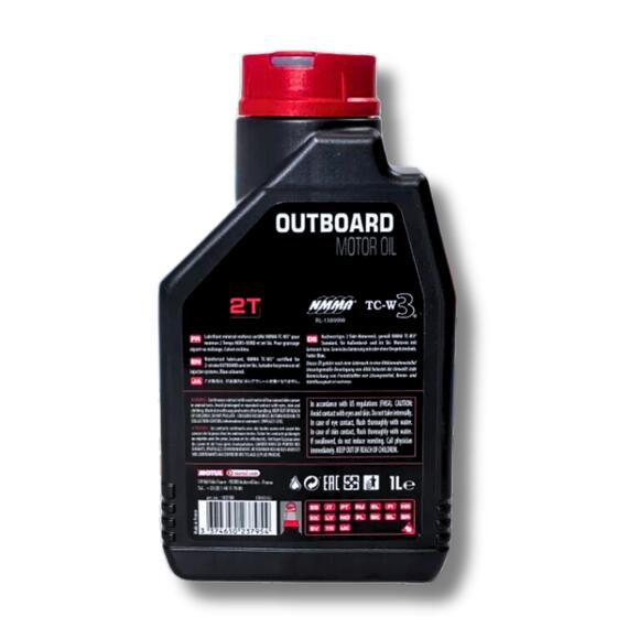 Моторное масло (2-х тактное) Motul Outboard 2Т 1л минеральное, фото , изображение 11
