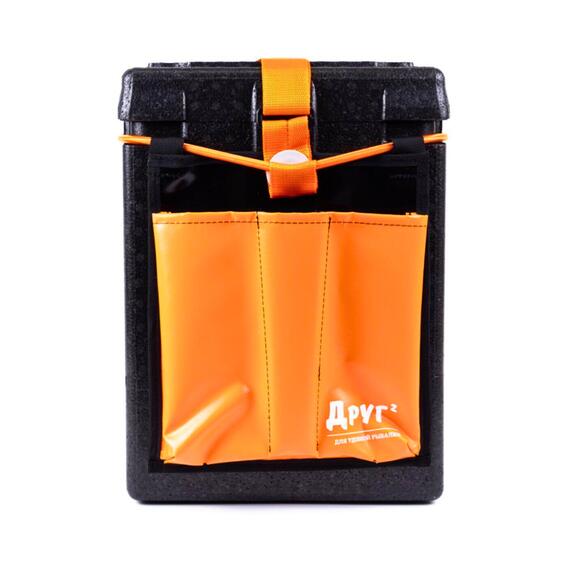 Рыболовный ящик Camping World Друг 2+ 25 л Черный + оригинальная система крепления, фото , изображение 10