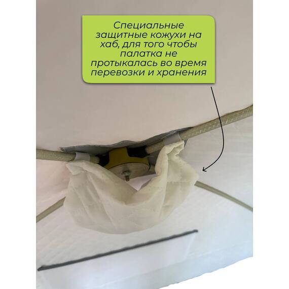 Зимняя палатка BAY 3-х слойная 210х210, фото , изображение 7