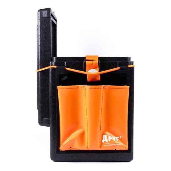 Рыболовный ящик Camping World Друг 2+ 25 л Черный + оригинальная система крепления, фото , изображение 11