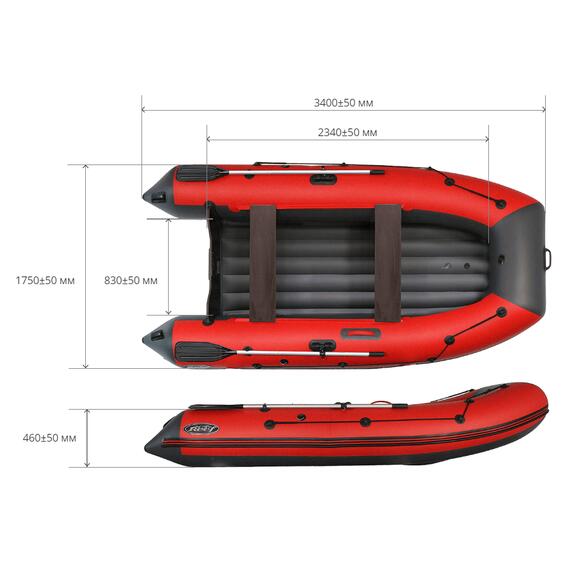 Лодка надувная REEF TRITON 340 ND, фото , изображение 7