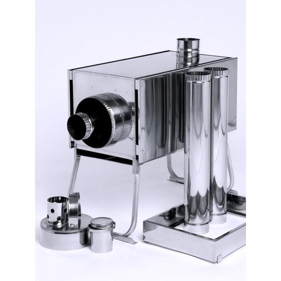 Печь "ИНВЕНТ" экономка средняя 670х300х360 (нерж.сталь 0,8 мм) со стационарными экранами + короб для камней, фото , изображение 11