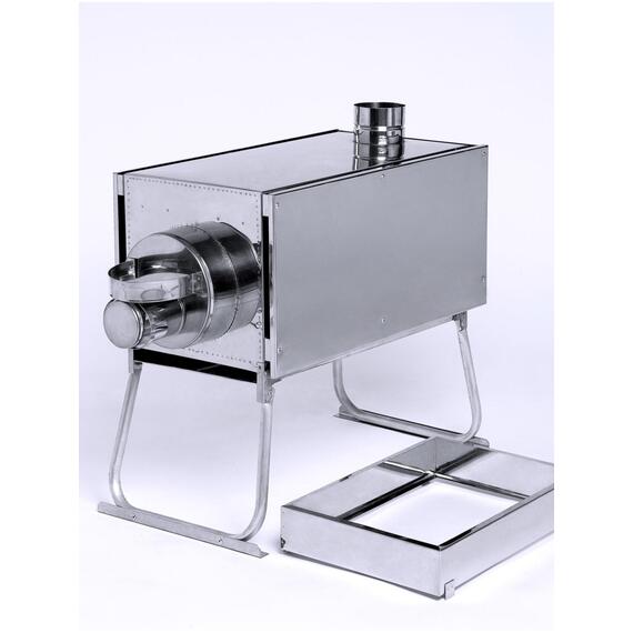 Печь "ИНВЕНТ" экономка средняя 670х300х360 (нерж.сталь 0,8 мм) со стационарными экранами + короб для камней, фото , изображение 12