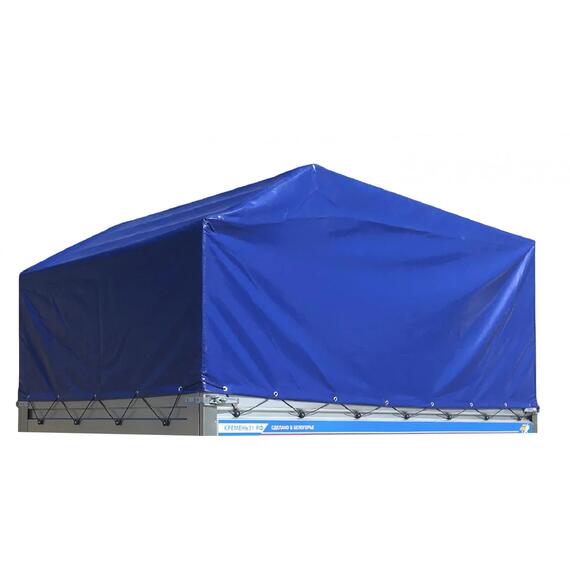 Тент с каркасом Н1200 на прицеп Кремень 3,5 х 1,6, фото 