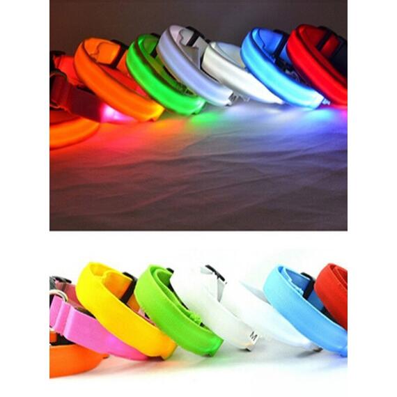 Ошейник с подсветкой для собаки, размер S, черный, фото , изображение 4